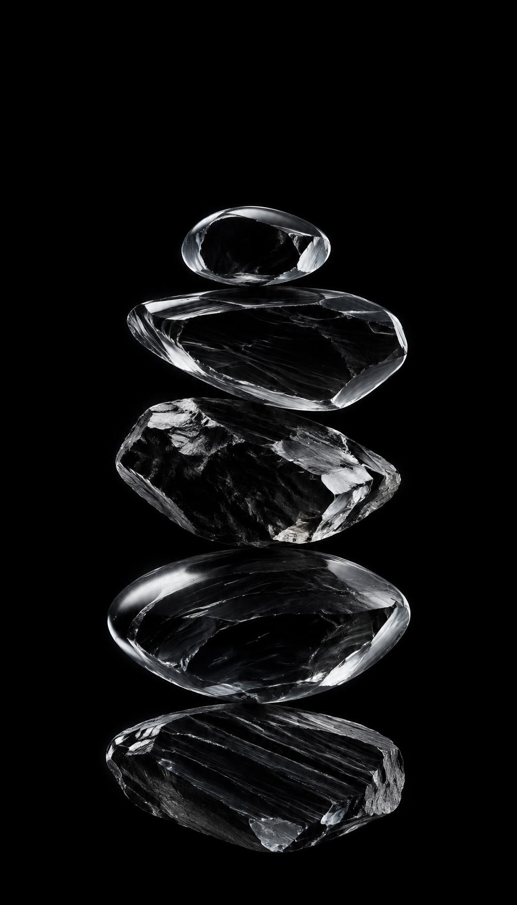Obsidian Stones iPhone wallpaper