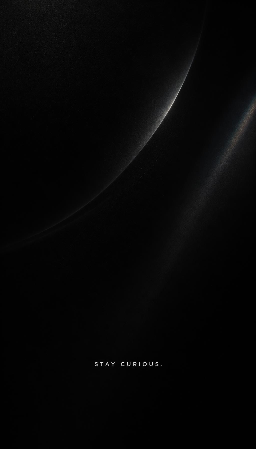 Stay Curious iPhone wallpaper