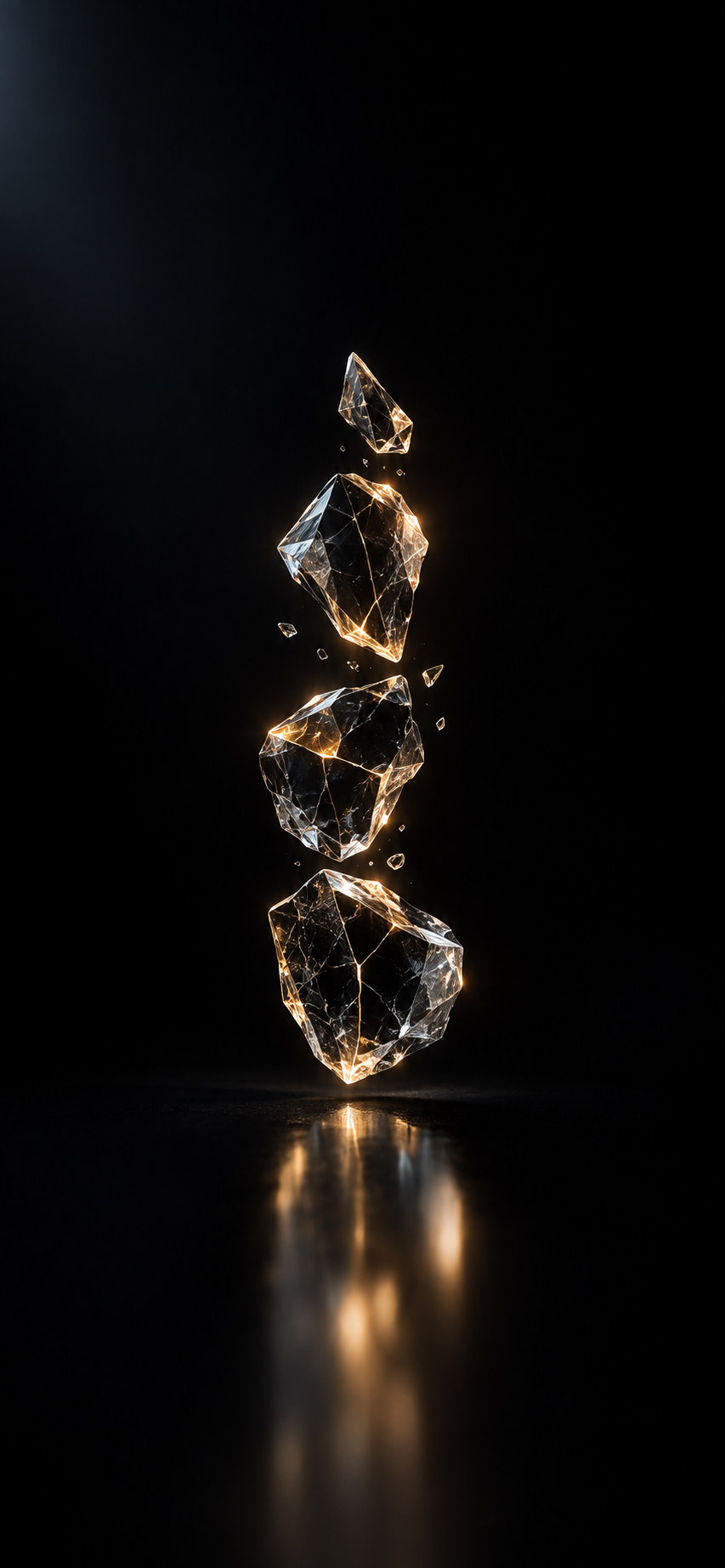 Golden Fragments iPhone wallpaper